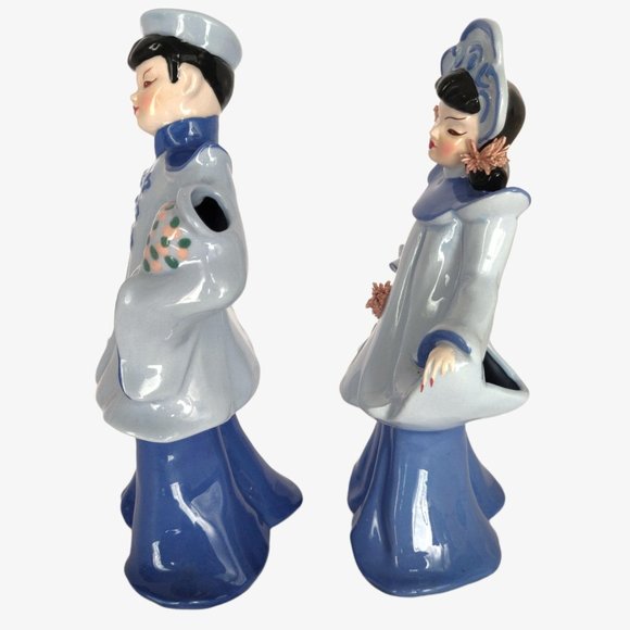 Vintage MCM Florence California Pastel Asian Pair - Picture 3 of 5